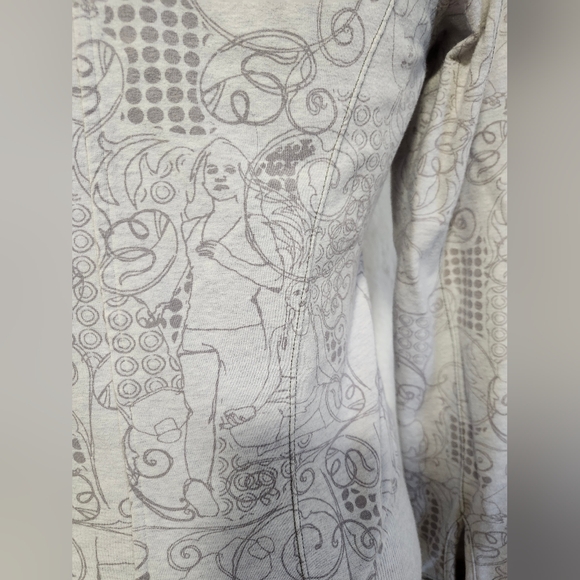 Lululemon RARE Vine Print Jacket Size 6 Yoga Poses Athletic Full Zip Fitness - Picture 8 of 12